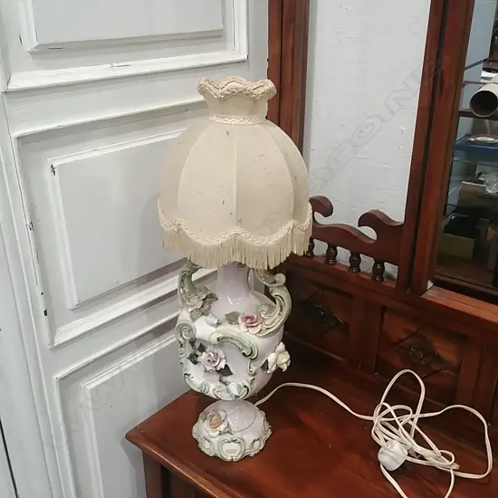 ITALIAN FLORAL LAMP BASE