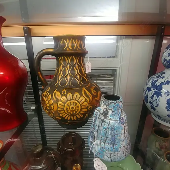 1 LARGE 1 SMALL GERMAN HANDLED VASES