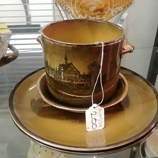 RIDGWAYS POT, BOWL & 2 PLATES 16778