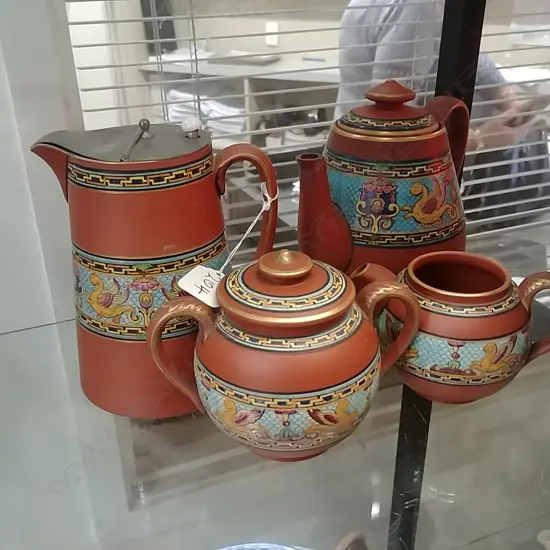 4PC TERRA COTTA TEASET