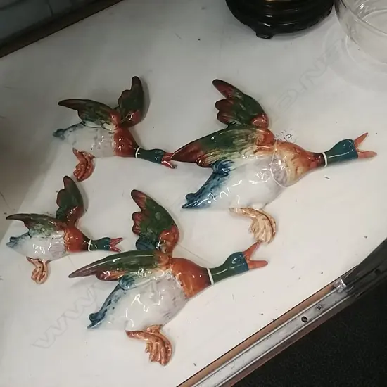 4 BESWICK FLYING DUCKS