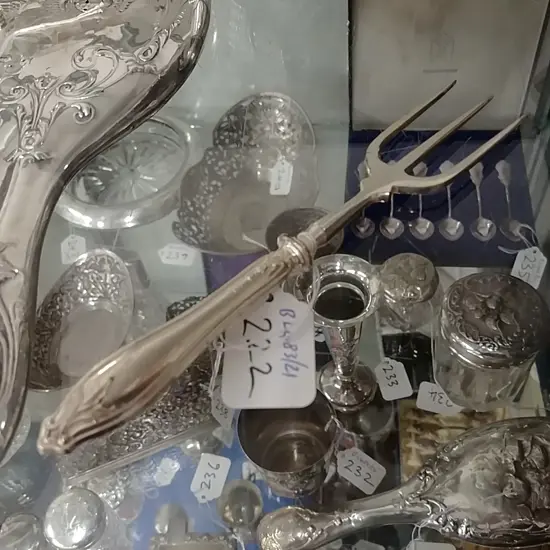 STG SILVER HANDLED BREAD FORK