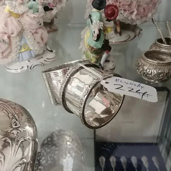 2 STG SILVER NAPKIN RINGS