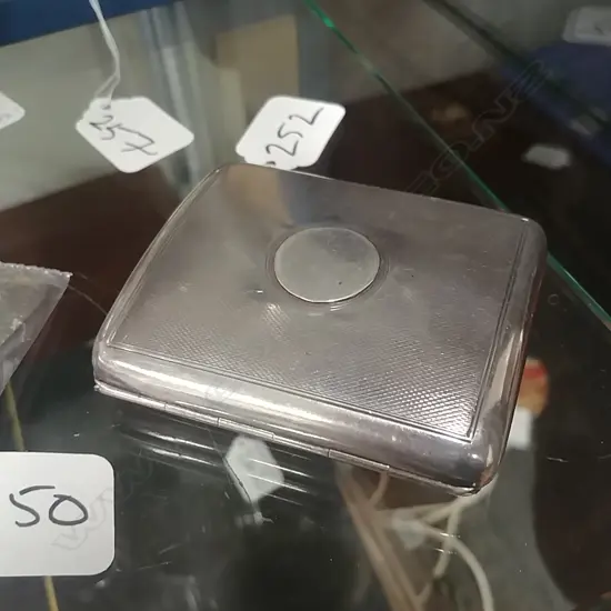 EDWARDIAN SILVER CIG. CASE LONDON 1901