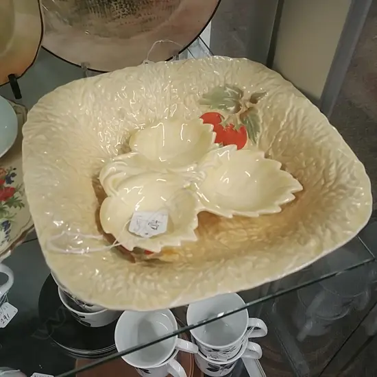 CROWN DEVON BOWL AND DISH