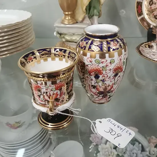 RCD IMARI PAT 2 MINI VASES