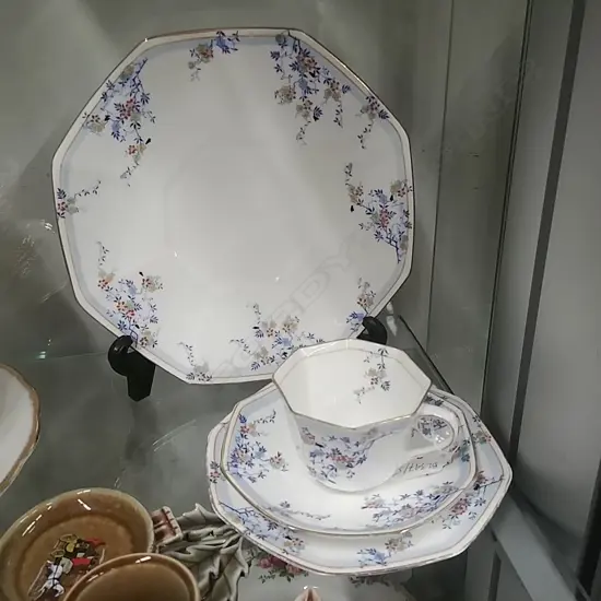 ROYAL DOULTON TRIO AND CAKE PLATE