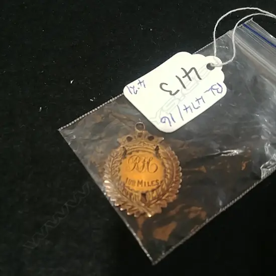 9CT ROSE GOLD MEDAL, NZ MADE 4.21GRAMS