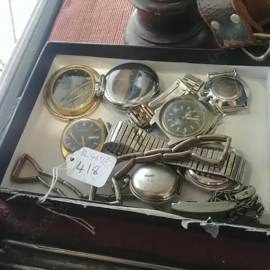 BX ASST VINTAGE WATCHES + MOURNING BROOCH, AF