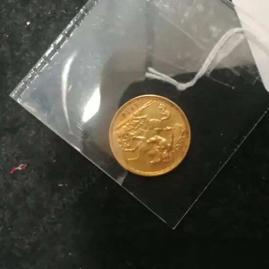 GOLD 1/2 SOVEREIGN, 1918