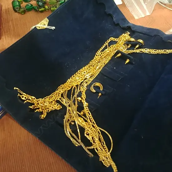 GOLD PLATED NECKLACES/BRACELETS ETC