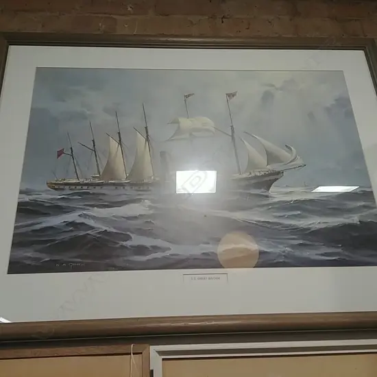 PRINT OF THE SS GREAT BRITIAN