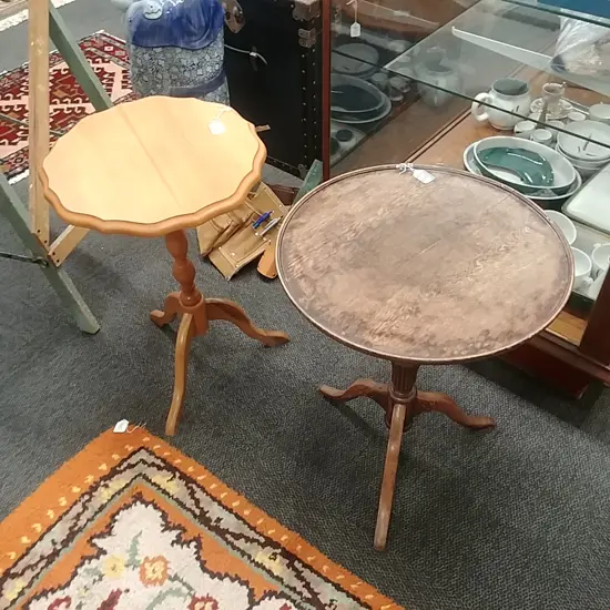 2 SMALL WINE TABLES 