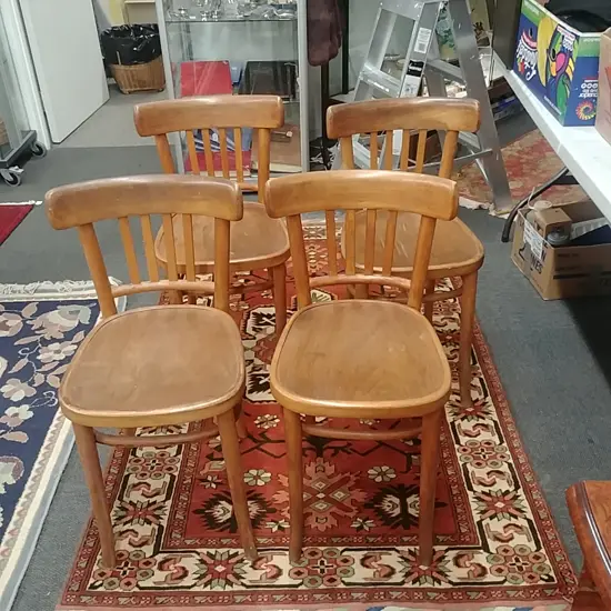 4 POLISH BENTWOOD CHAIRS
