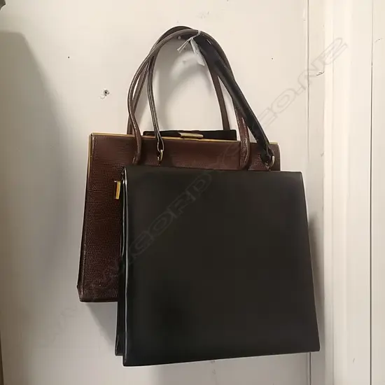 2 HAND BAGS & EVENING BAG