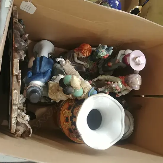 BOX LOT ORNAMENTS