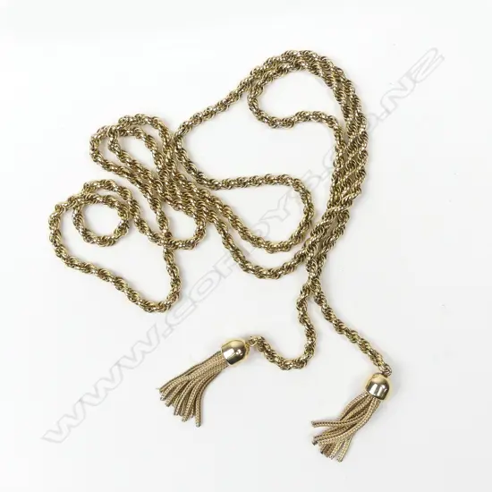 KREMENTZ GOLD PLATED?? NECKLACE TASSEL ENDS