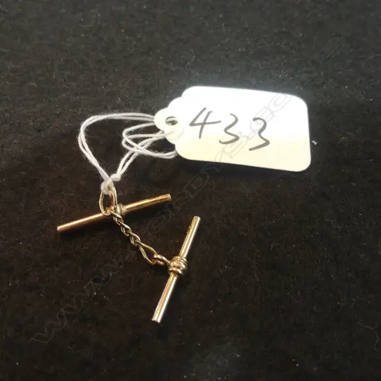 TWO 9CT GOLD FOBS 2.1g