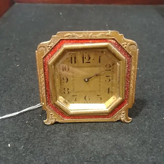 SM VINTAGE ORNATE GERMAN ALARM CLOCK