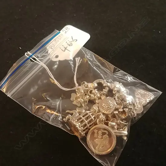 ST. SILVER CHARM BRACELET 37gm