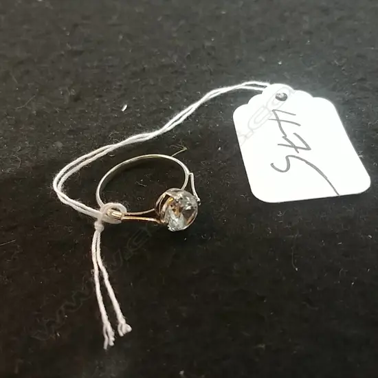 2.50CT CUBIC ZIRCONIA AND SILVER RING