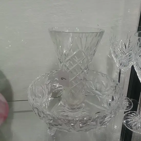 CRYSTAL BOWL + VASE