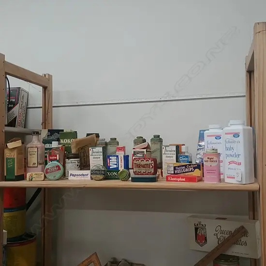 ASST VINTAGE TALCUM POWDER ETC