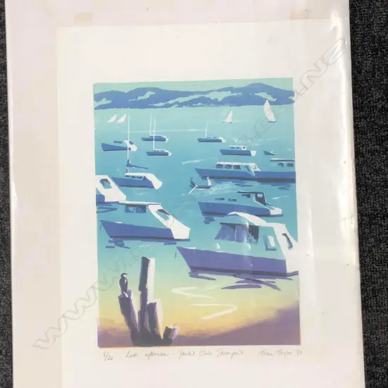 UNFRAMED NUMBERED PRINT BY JOAN TAYLOR H. 260MM W. 190MM