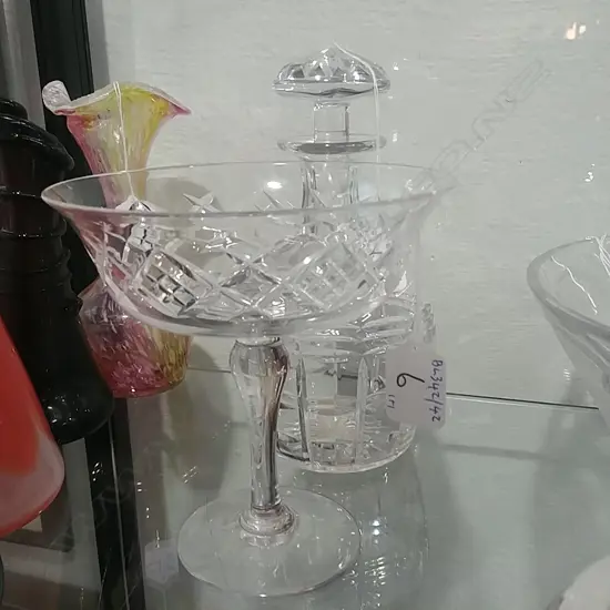 CRYSTAL COMPORT & DECANTER