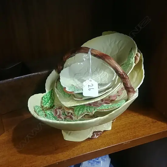 ASST C/WARE HOLLYHOCKS CHINA X 5