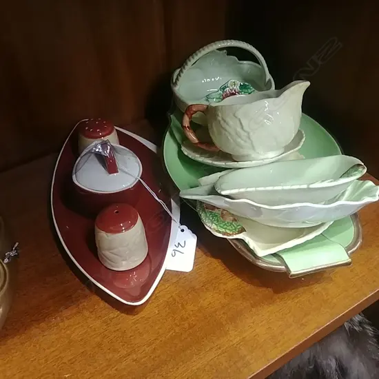 ASST C/WARE DISHES + CONDIMENTS