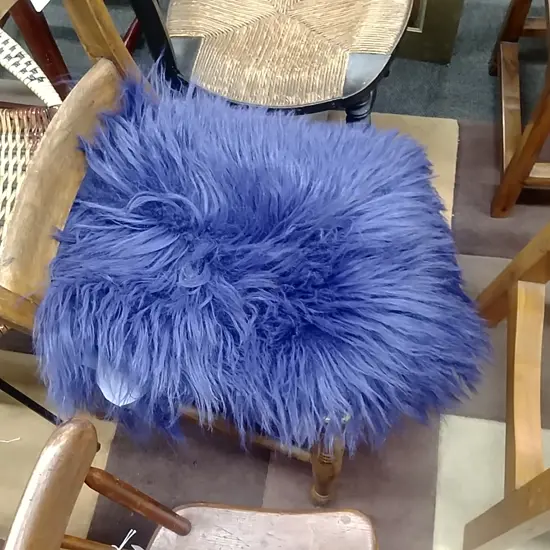 BLUE DYED HIMALAYAN GOAT HIDE