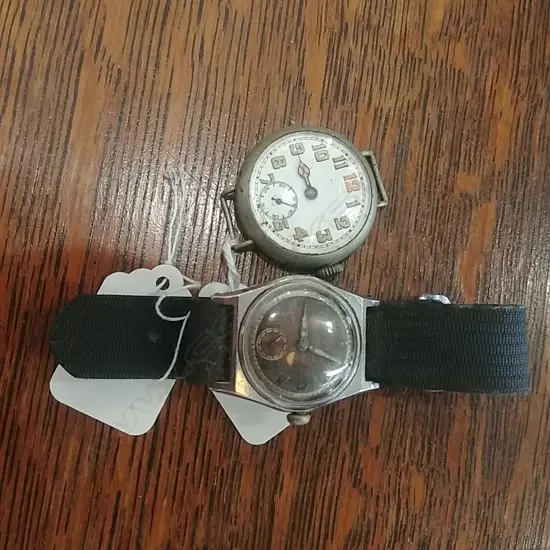 GENTS VINTAGE WRISTWATCH & GENTS WW1 WRISTWATCH