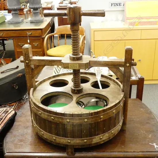 FAUX WINE PRESS