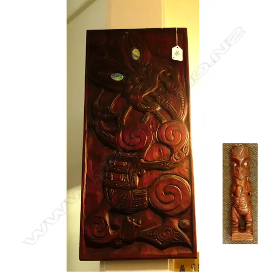 MAORI PANEL & FIGURE