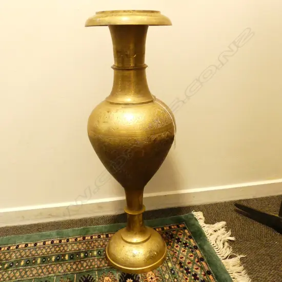 LARGE BRASS URN