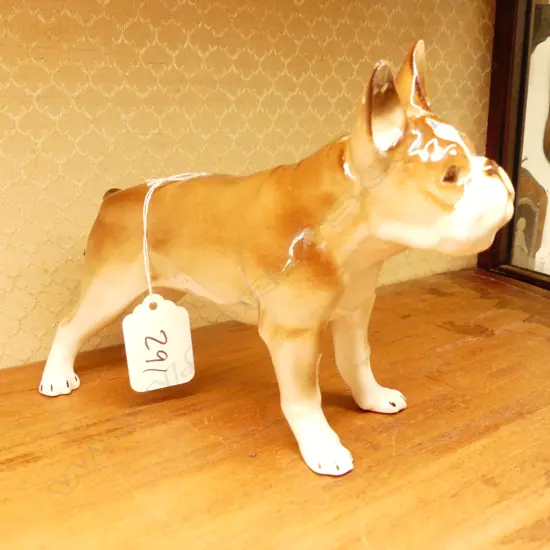 CERAMIC BULLDOG + OPERA GLASSES 