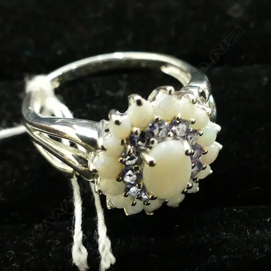 SILVER AND OPAL RING