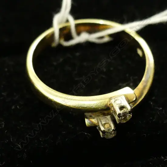 14CT 2 DIAMOND RING 3.27GMS