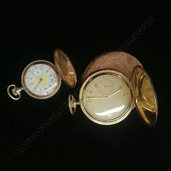 2 ROLLED GOLD POCKET WATCHES