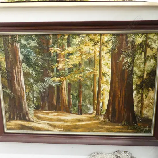 JUDITH MALONY LGE OIL PAINTING TREES