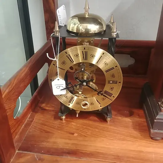 MODERN SKELETON TYPE CLOCK 10 DAY MOVEMENT