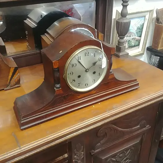 1930'S MANTLE CLOCK NAPOLEON HAT TYPE