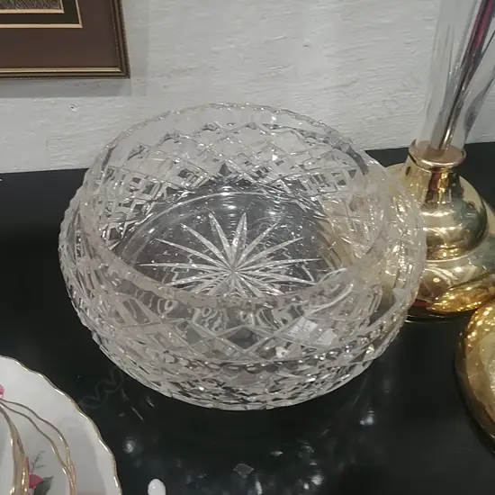 2 CRYSTAL BOWLS