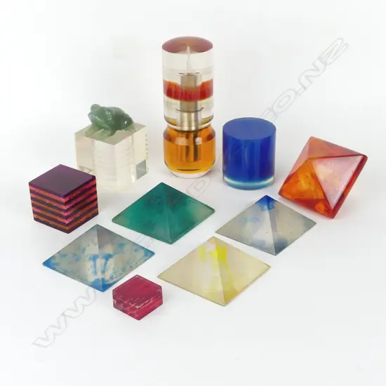 10 GUY NGAN ACRYLIC SCULPTURES