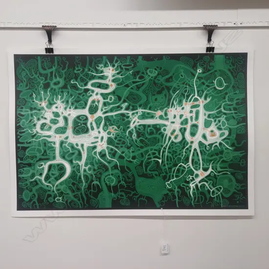 GUY NGAN UNFRAMED PRINT- 'FOREST GODS DANCING'