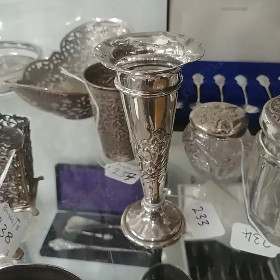SILVER POSY VASE 1904