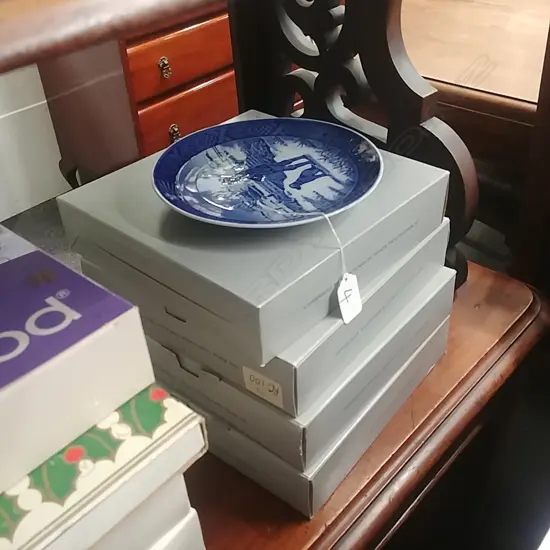 5 COPENHAGEN CHRISTMAS PLATES