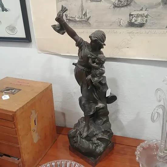 SPELTER FIGURE GROUP