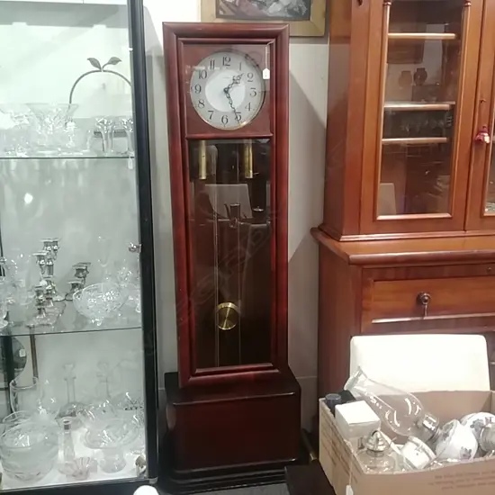 MAHOGANY 'ENFIELD' GRANDFATHER CLOCK 